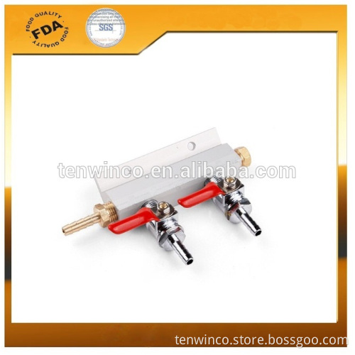 2way gas line manifold splitter check valves home brew beer